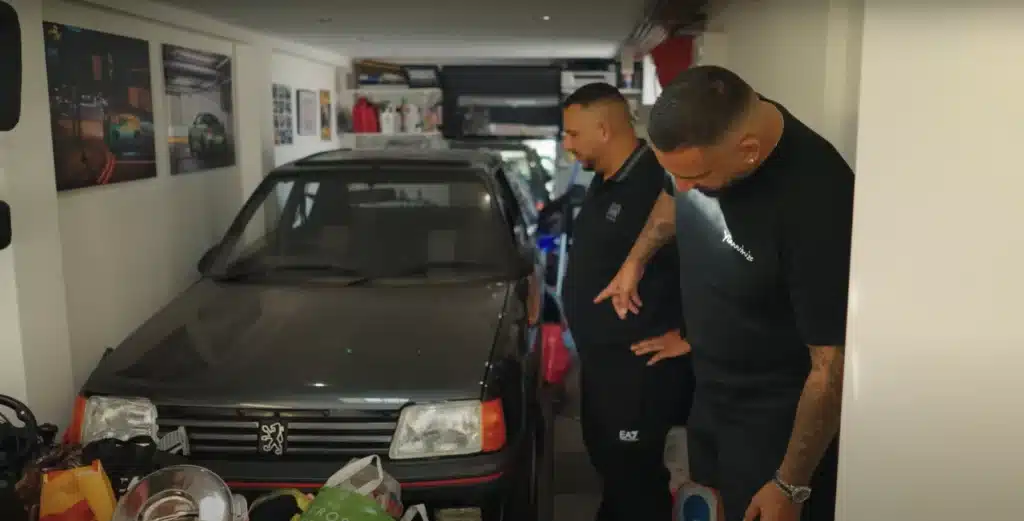 YouTuber can't believe the rare classic car his friend’s been hoarding behind garage shutters