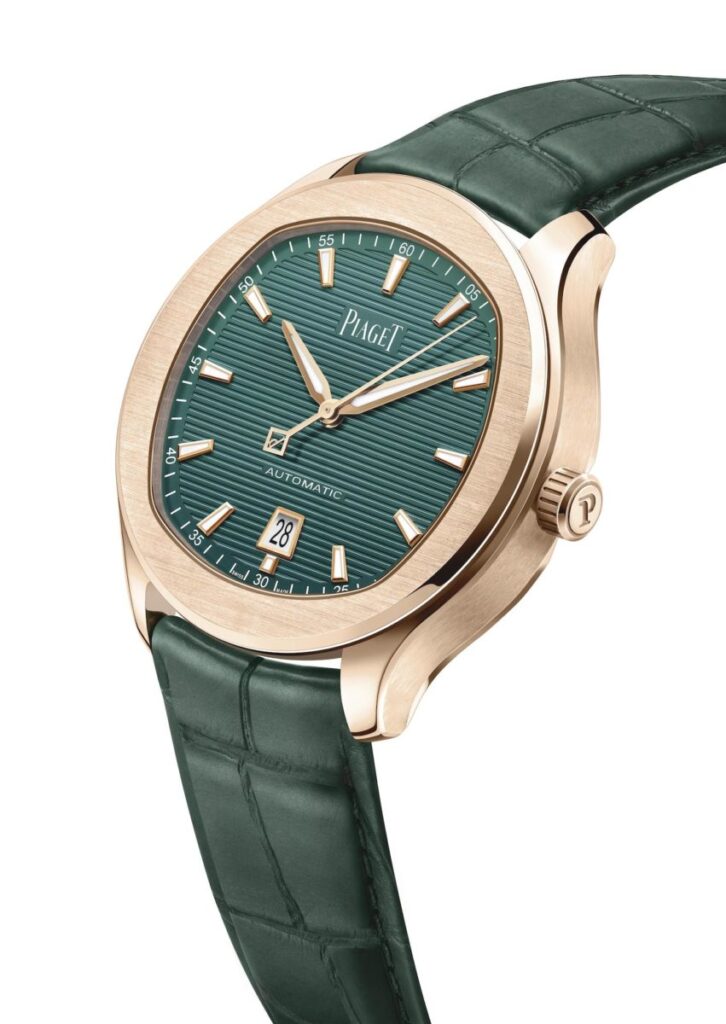 Piaget green watches, rose gold model 