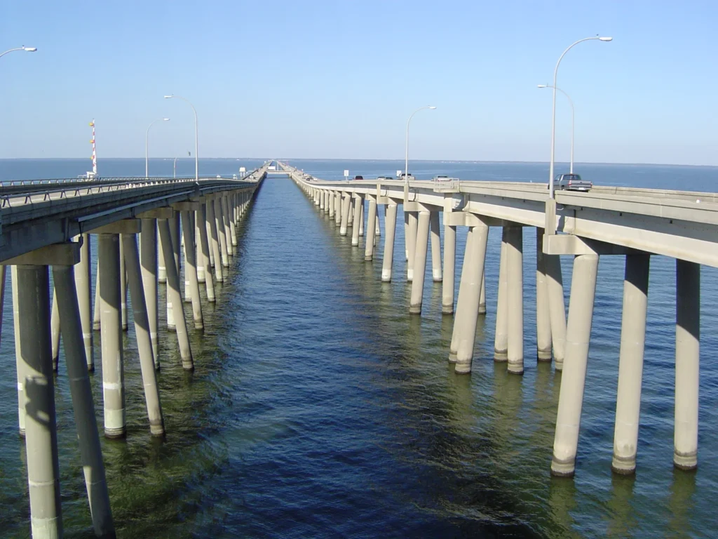 Louisiana bridge stretching nearly 24 miles holds longest in the world title with drivers unable to see land for 8 miles