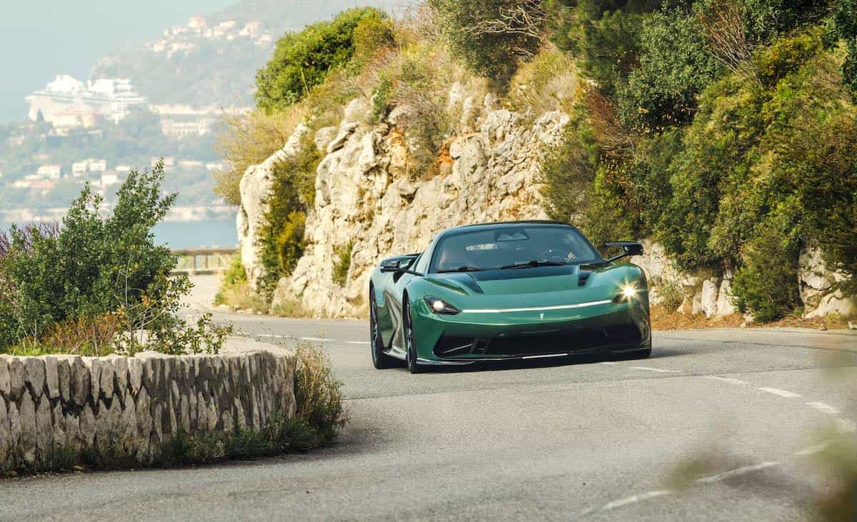 The Pininfarina Battista on the roads of Monaco