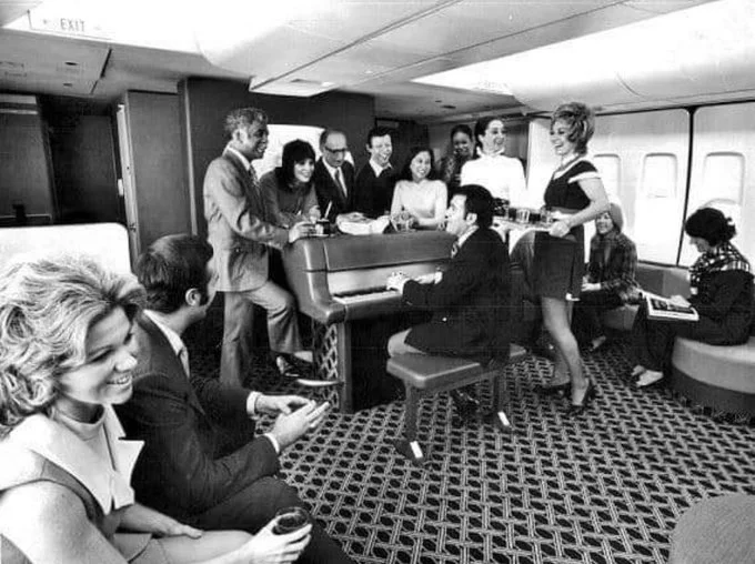 Air Canada Boeing 747s had dancefloors in their jets in the 1970s but it all ended for a very boring reason