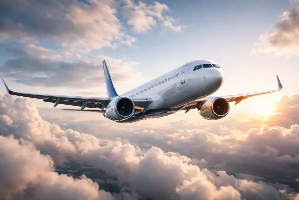 Passenger films another plane in the sky and ends up highlighting the incredible speed of air travel