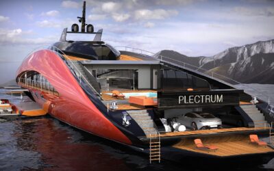 Introducing Plectrum, a 15,000hp superyacht for the filthy rich