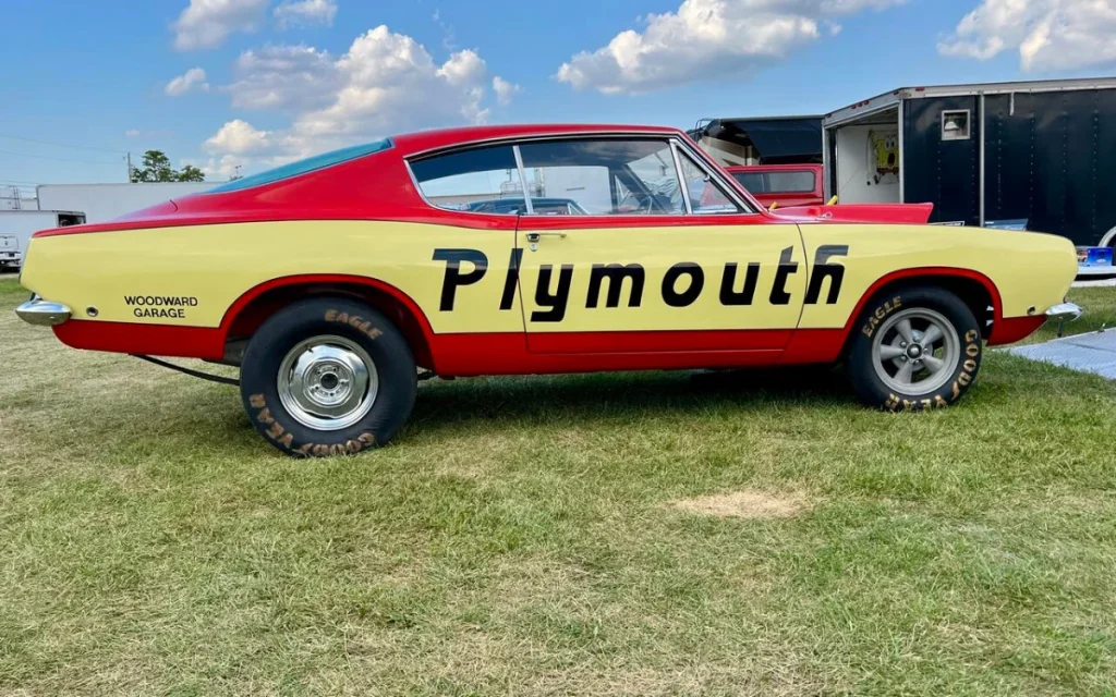 The 1968-69 HEMI Barracuda Super Stock drag racer was stripped to primer and fiberglass, packing a race-only 426 HEMI that made it the wildest ’Cuda ever built