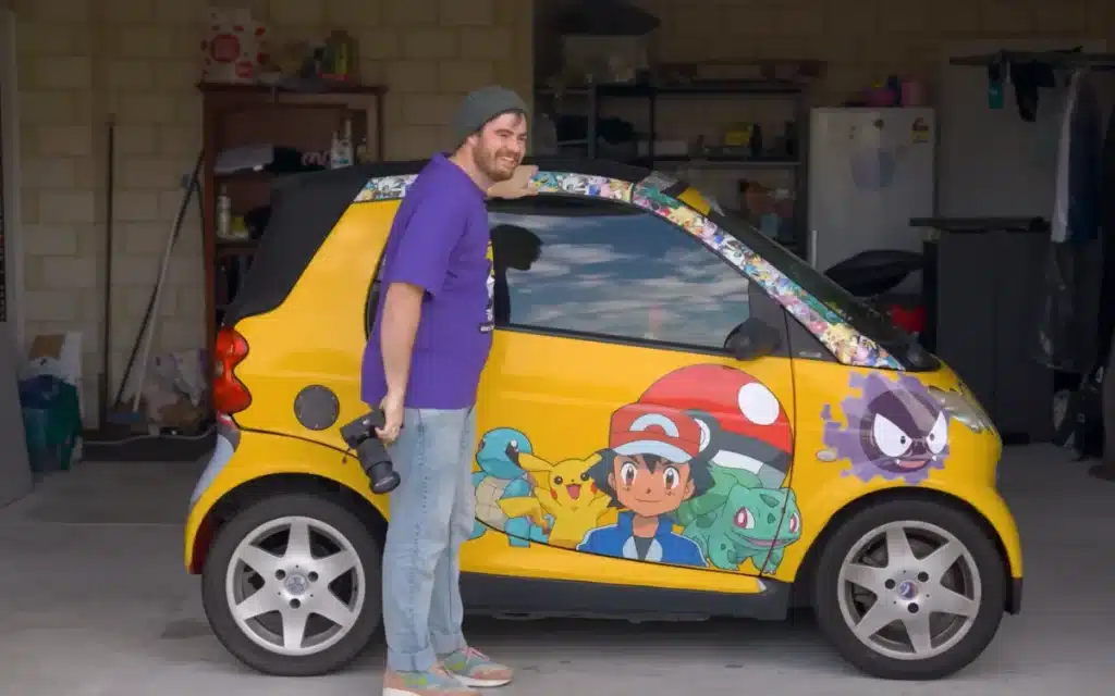 This man sold a Tesla to fund the Pokémon Car 'Carizard' from Facebook Marketplace