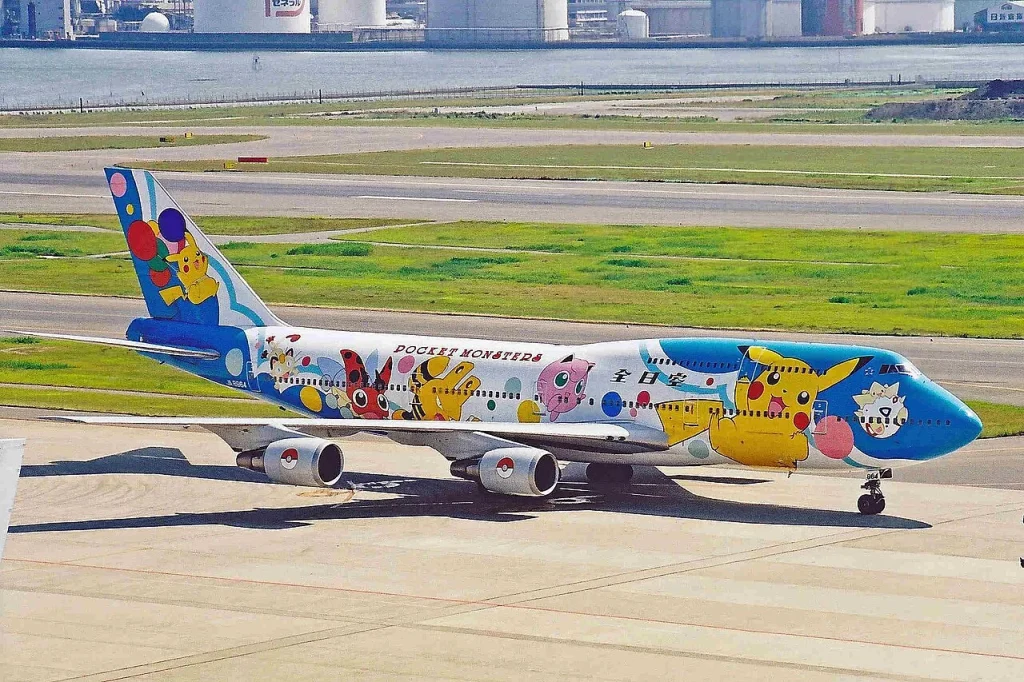 Japan's largest airline had an entire fleet of Pokémon Boeing 747 jets and the details stretched far beyond the livery