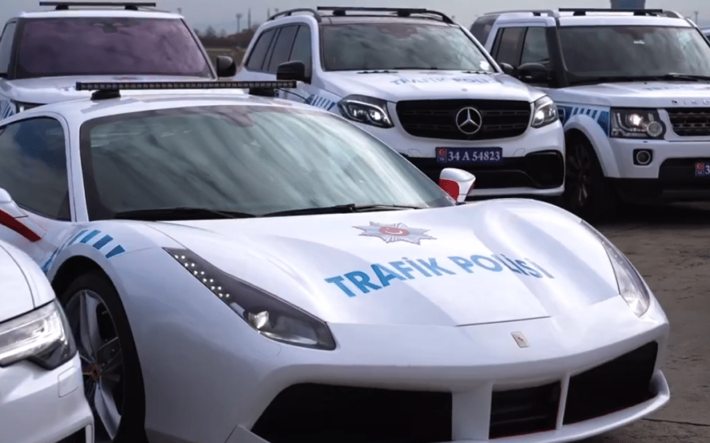 Police force in Turkey drives repossessed biker gang supercars