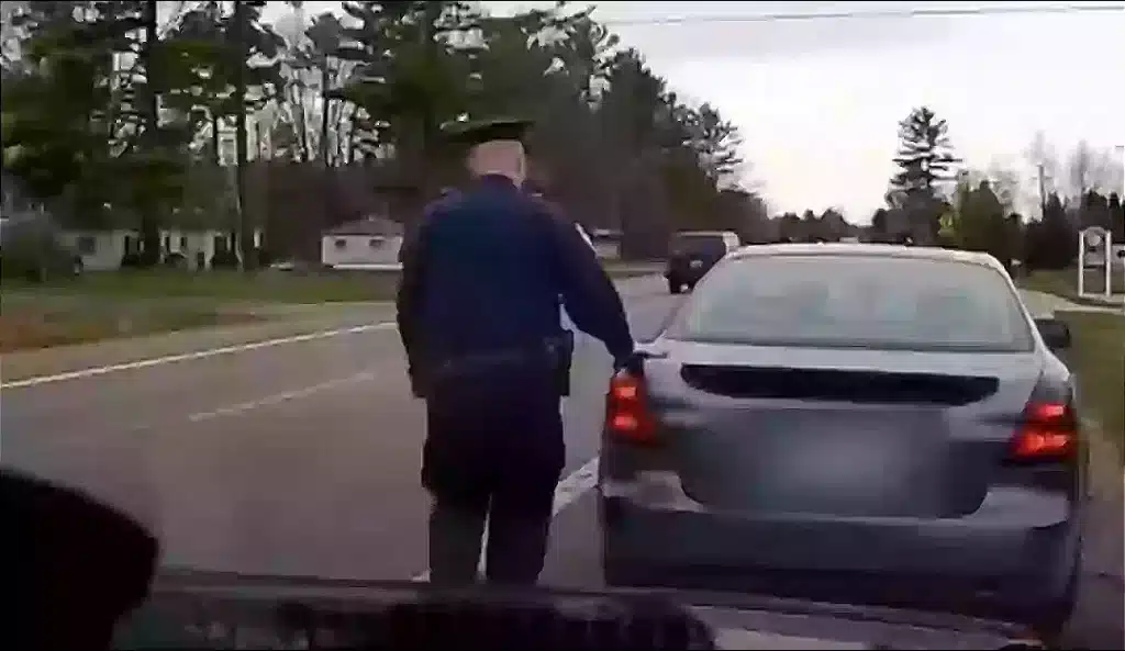 Police officers always pat your car when they pull you over