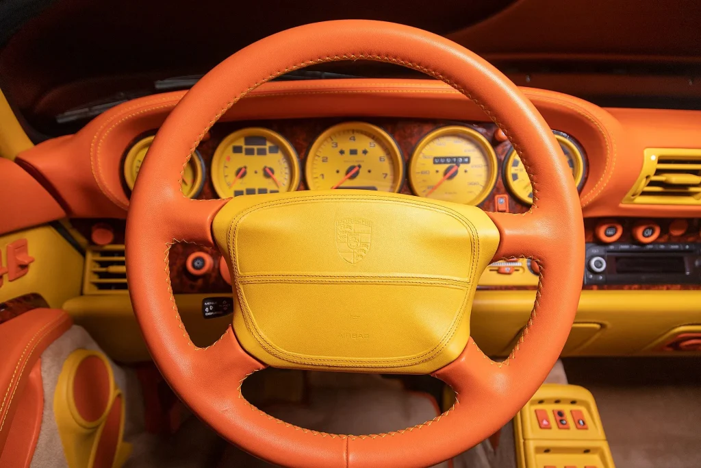 Kuwait's future Prime Minister ordered this 1998 Porsche 911 Turbo S with a one-off mint green yellow paint job and it reappeared in 2021 having barely been driven