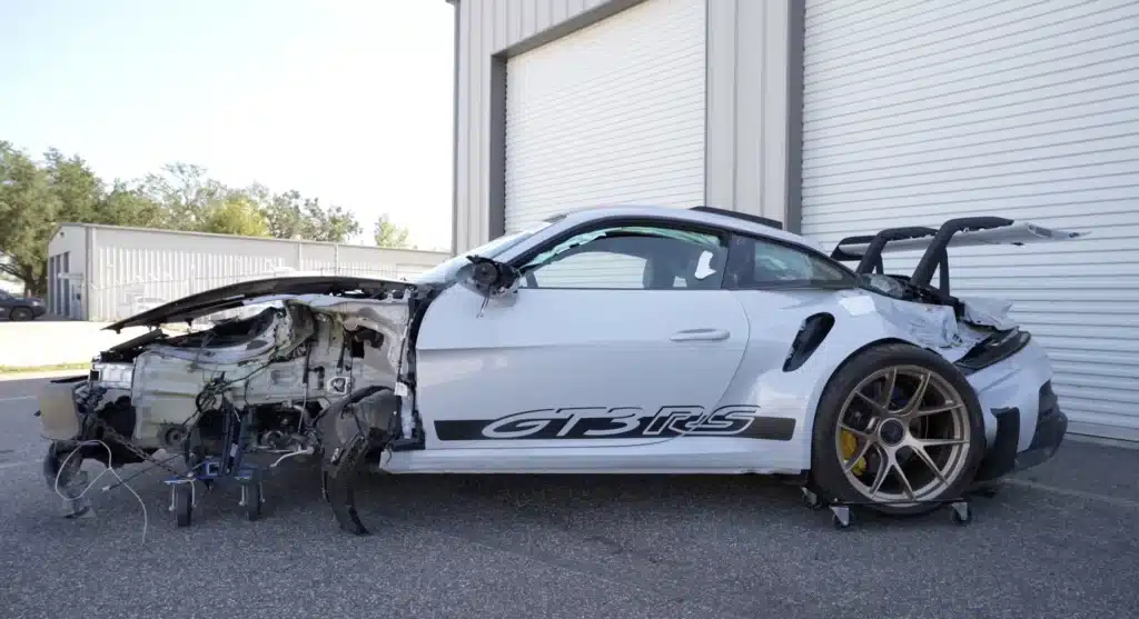 flooded Porsche 911 GT3 RS