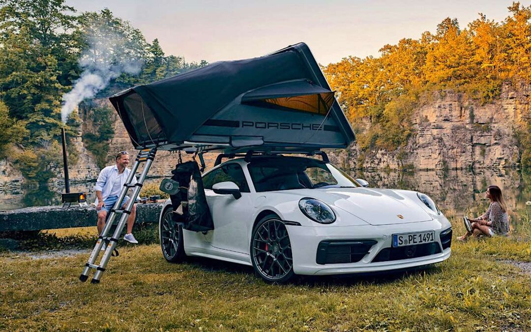 Porsche will now sell you a roof tent so you can go camping with your 911