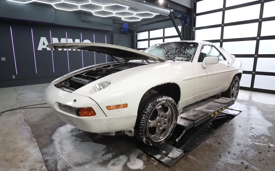 Watch this mouldy Porsche that was left to rot get given a good wash