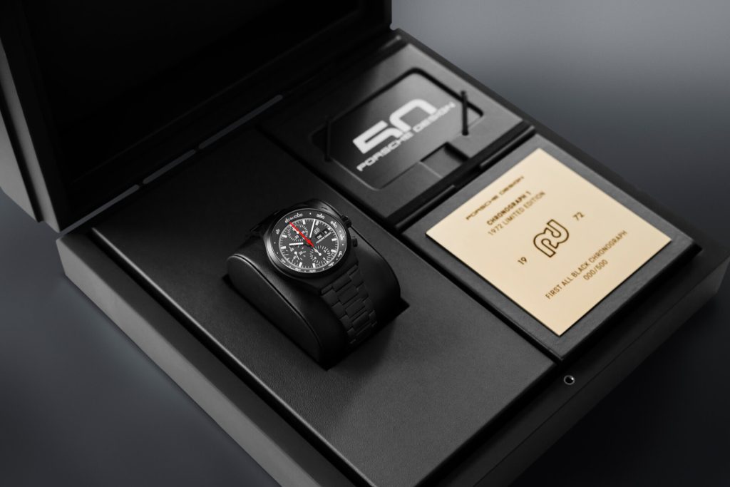 The Chronograph 1 in its collectors box.