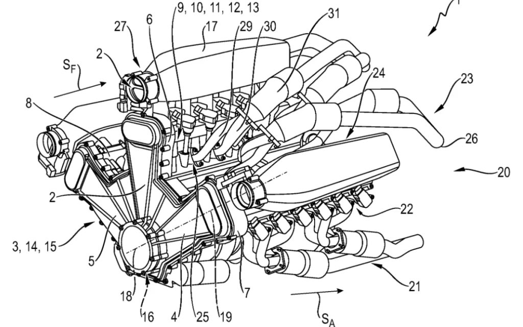 Porsche’s W-18 patent hints at new wildly powerful 18‑cylinder supercar