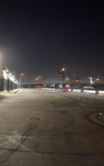 Buddies in California transform childhood game into epic Porsche drifting challenge