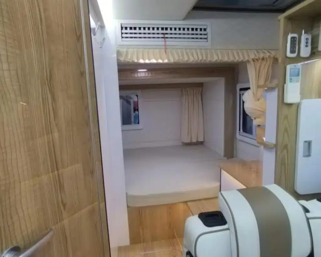 $158K Chinese double-decker RV, Qixing Star Milk River Motorhome Villa Ford, went viral for being weird, and its terrace that isn't rainproof