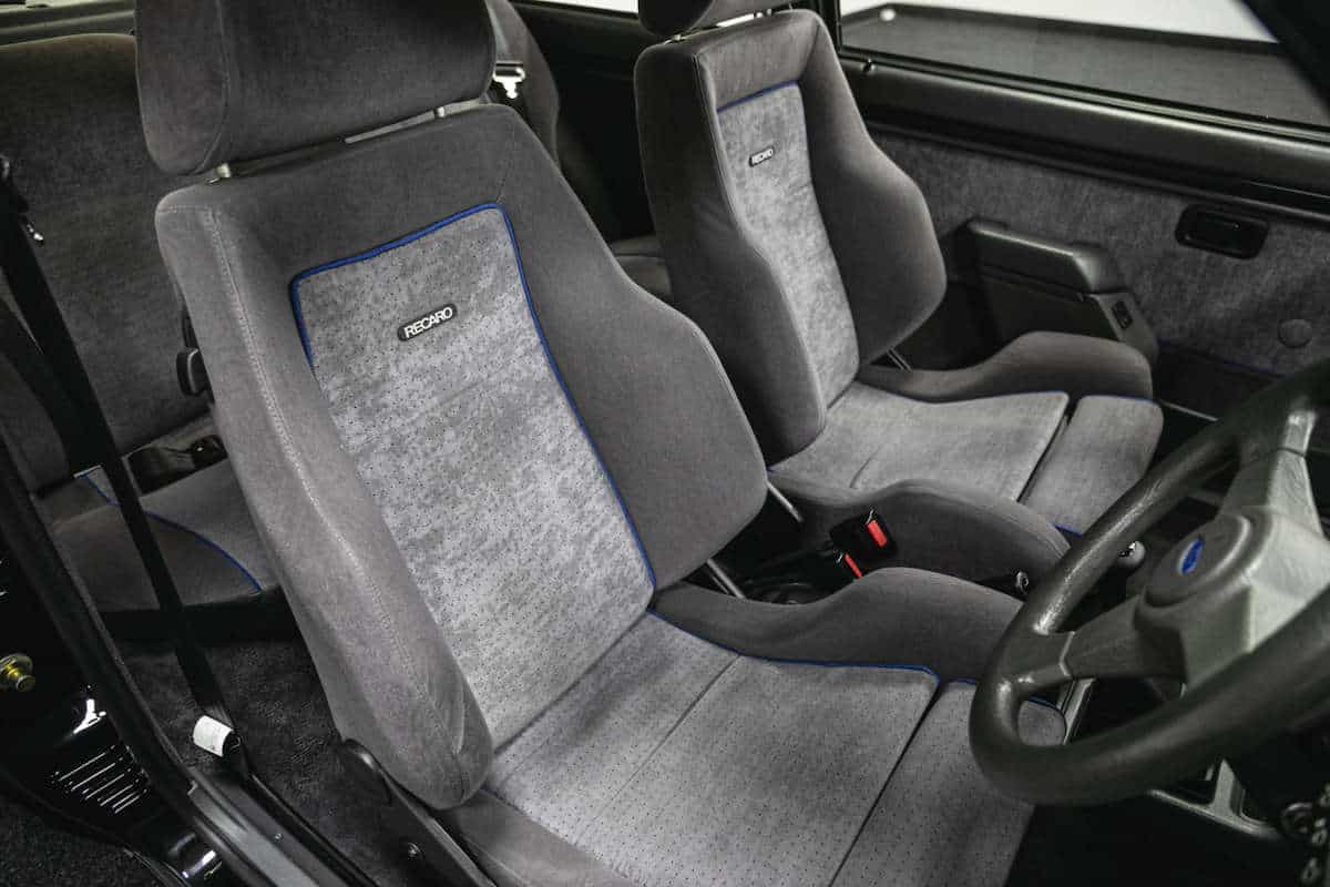 Interior of Ford Escort RS Turbo