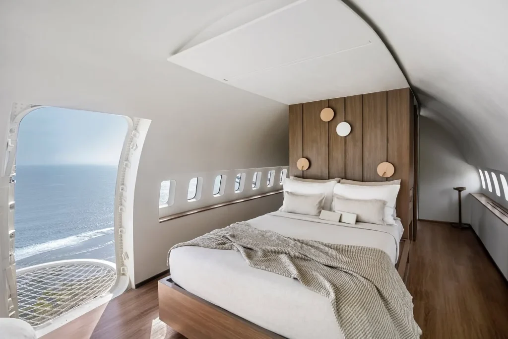Man who owns Boeing 737 private jet villa gives tour inside and it's as wild as it looks