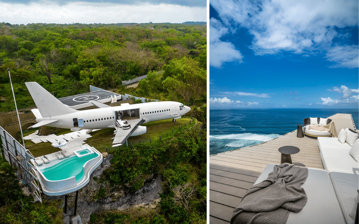 Private Jet Villa is a luxury hotel built in an actual plane