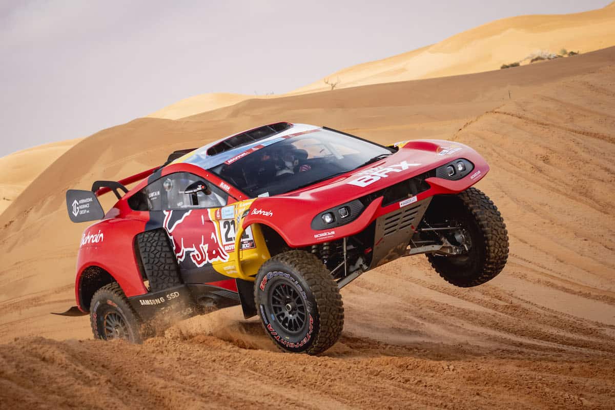 Sebastien Loeb (FRA) of Bahrain Raid Xtreme races during stage 02 of Rally Dakar 2022 from Hail to Al Artawiyah, Saudi Arabia on January 03, 2022