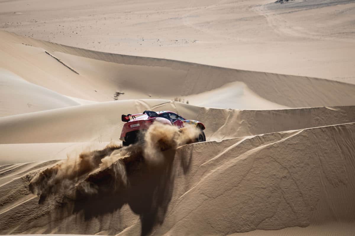 Sebastien Loeb (FRA) of Bahrain Raid Xtreme races during stage 11 of Rally Dakar 2022 around Bisha, Saudi Arabia on January 13, 2022