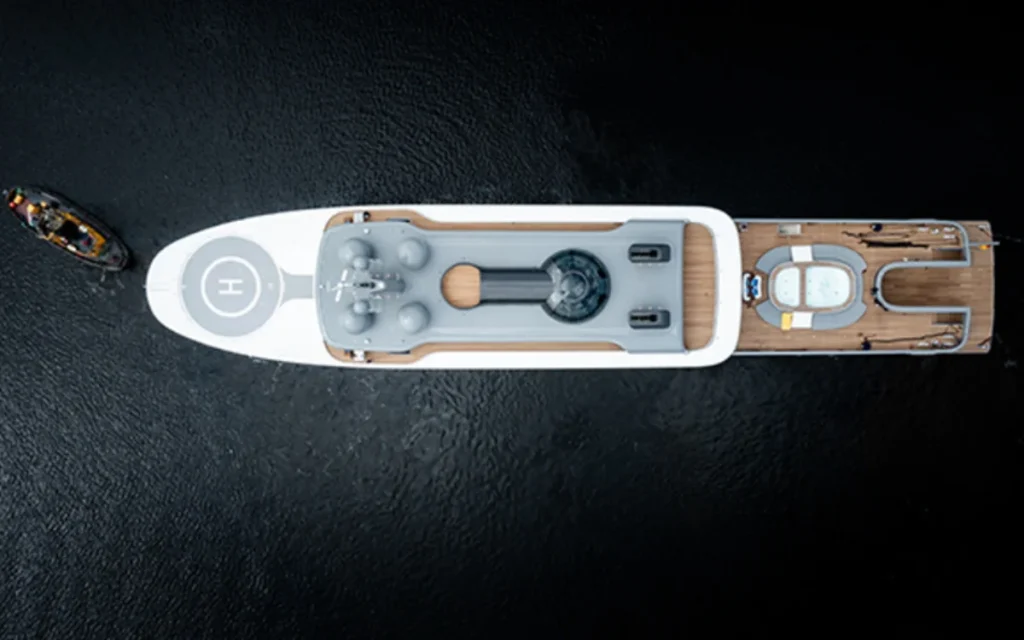 374ft superyacht Project Cosmos undergoes sea trials with it being one of the first in the world to have fuel cell technology