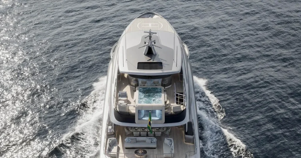 This mystery billionaire ditched pools for a basketball court on his 164-ft superyacht