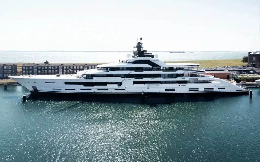 This brand-new $500M superyacht, named Project Tanzanite by Amels, makes Jeff Bezos’s Koru look small, but the billionaire owner is a mystery