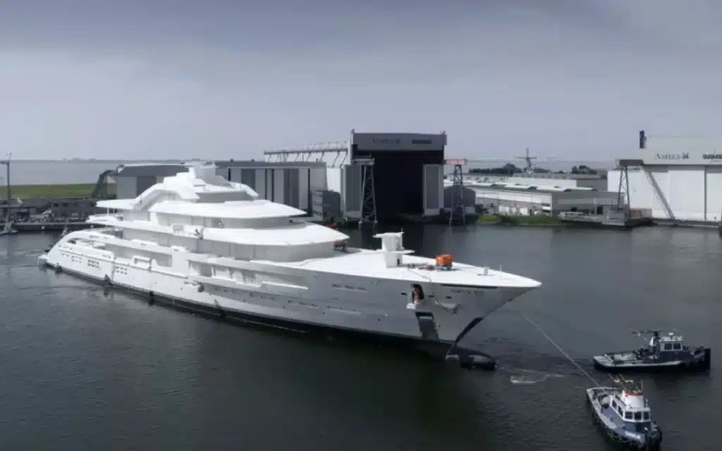 This brand-new $500M superyacht, named Project Tanzanite by Amels, makes Jeff Bezos’s Koru look small, but the billionaire owner is a mystery