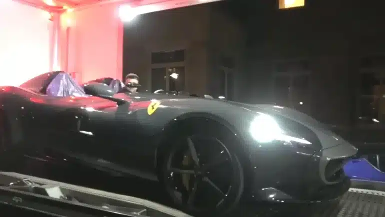 Qatar billionaire had a truck filled with hypercars worth $10 million brought to him in London