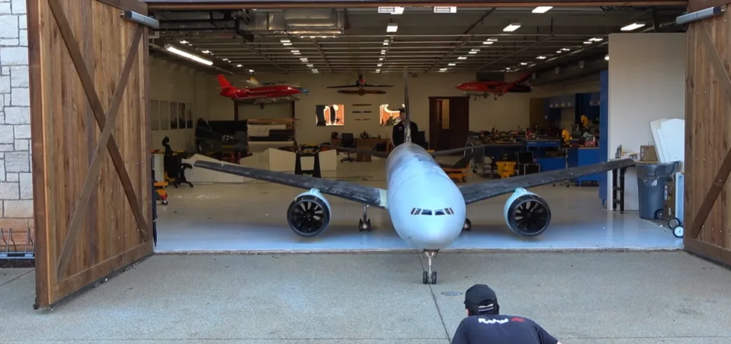 US man builds the world's biggest RC Boeing 777-9X and flies it into the sky for the first time
