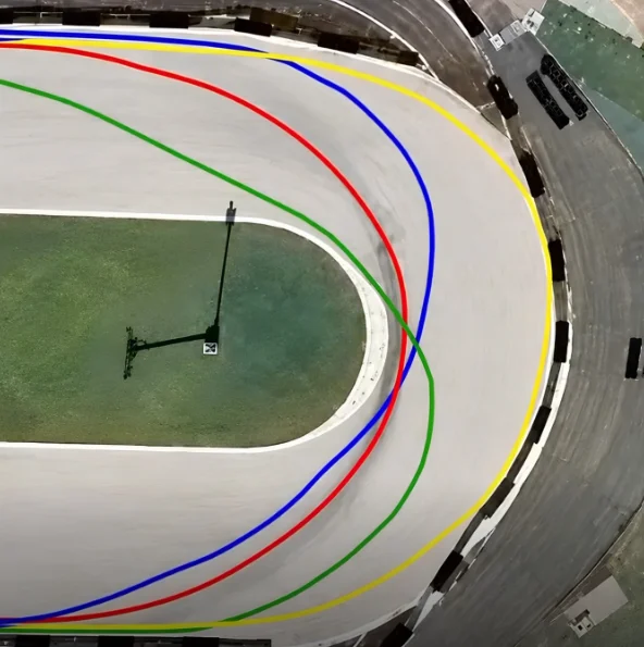 Someone drew lines on a race track and declared only true drivers know which one is fastest route