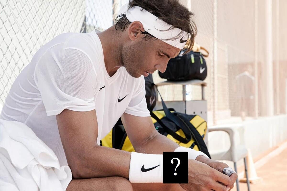 Rafael Nadal wearing his RM