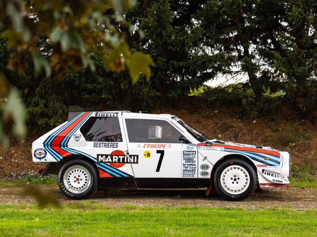 Rally car for auction from the car collection