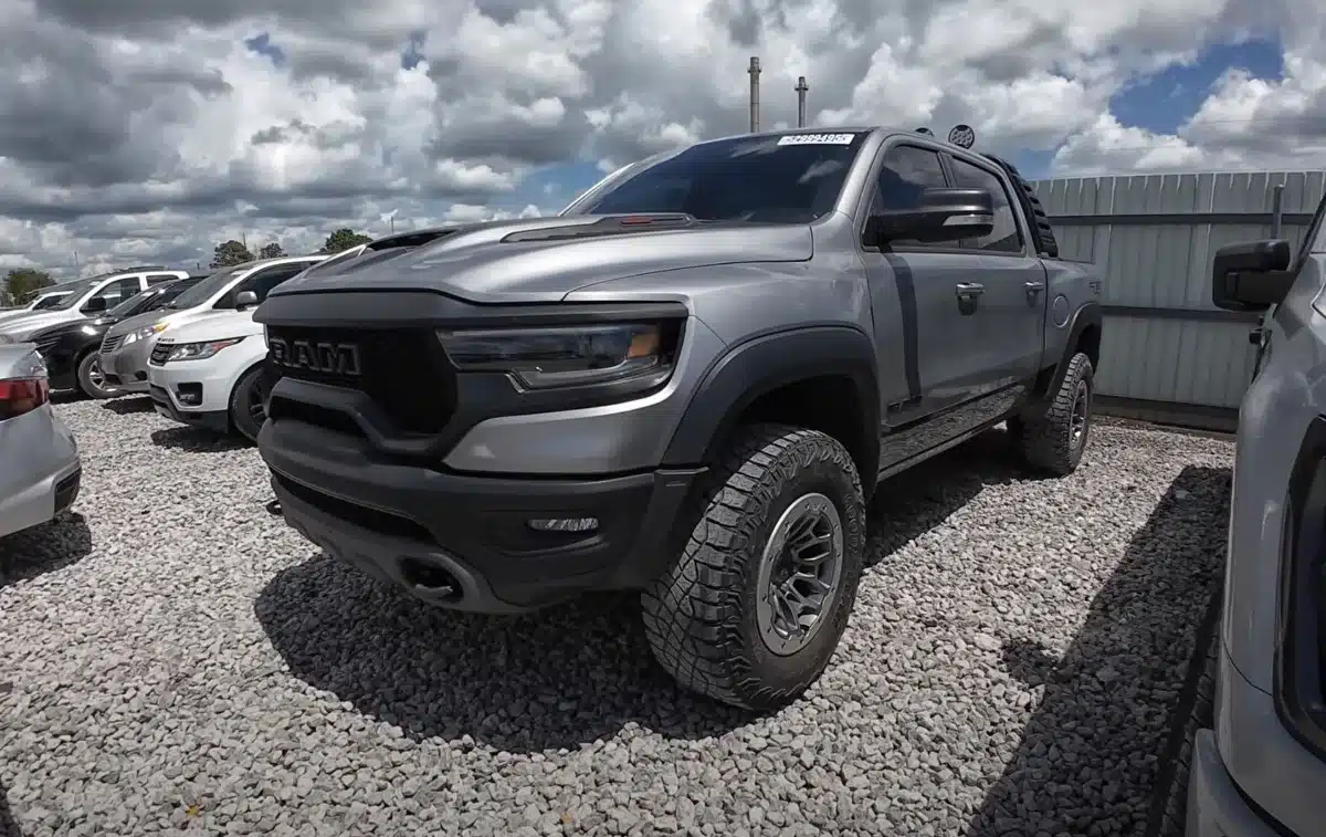 Ram 1500 TRX found in American auction yard has baffled an expert about why it’s there