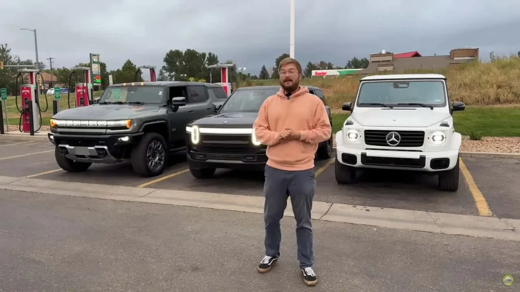 An electric Hummer, Rivian, and Mercedes G-Wagen were driven until they couldn’t go any further, with interesting results