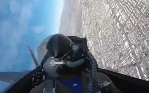 Rare look inside the F-22 Raptor cockpit