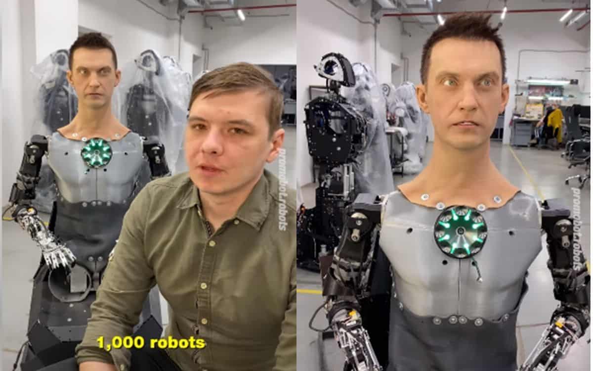 Oleg Kivokurtsev with Alex and a photo of Robo-C by itself.