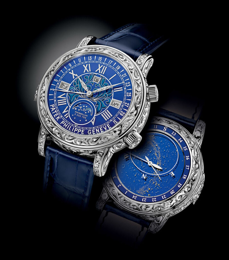 Record-breaking Patek Philippe, both dials - Image courtesy of Christie's