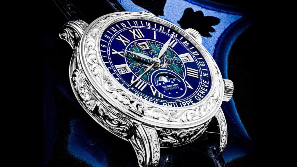 Record-breaking Patek Philippe, dial - Image courtesy of Christie's