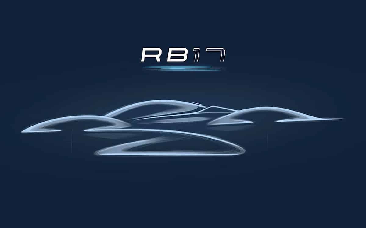 Silhouette of the Red Bull RB17 displaying the logo