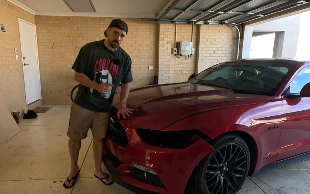 The cheapest V8 Ford Mustang in Australia didn’t exactly inspire confidence when YouTuber Matty Willo first laid eyes on it.
