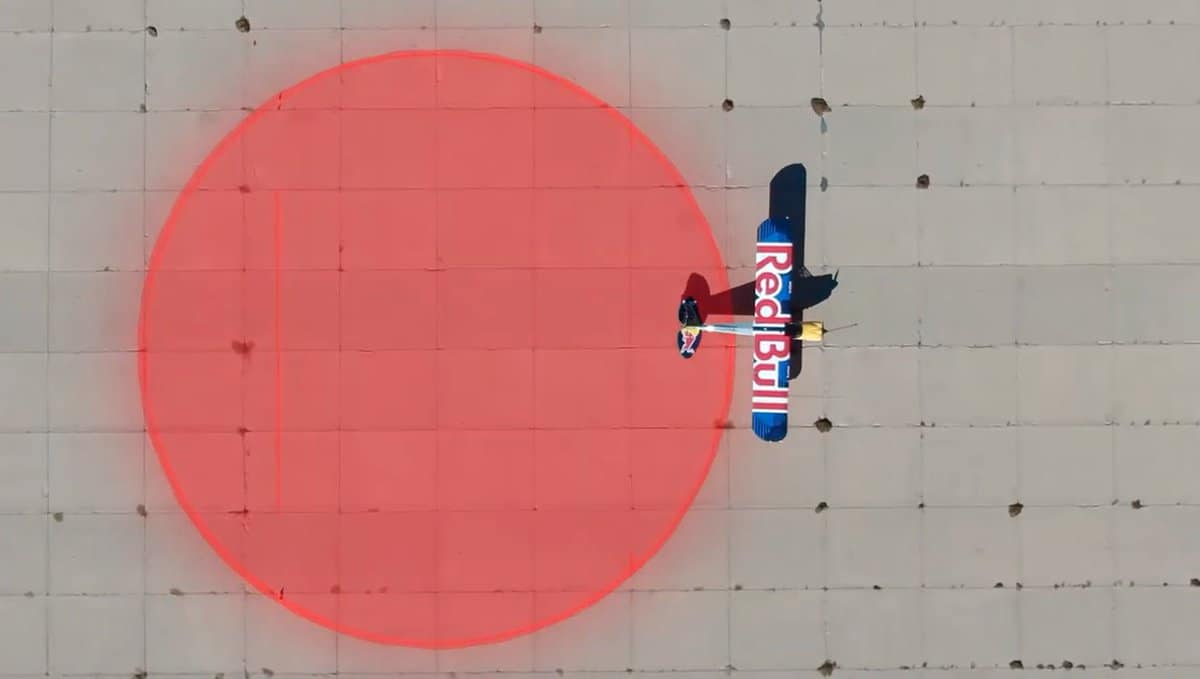 Red Bull practice landing