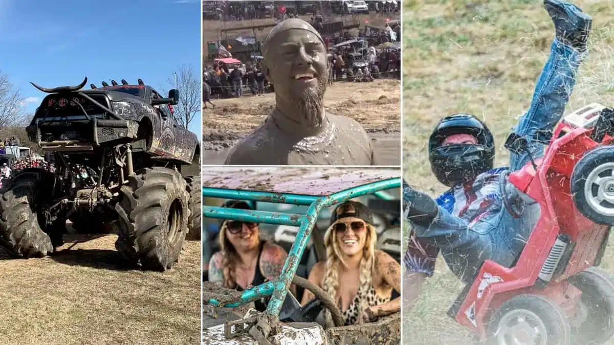 Monster trucks, mud people and barbie cars at Rednecks with Paychecks