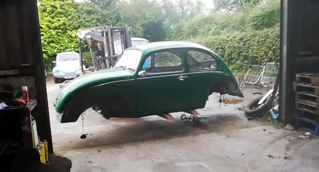 Restoring the rotting Beetle car