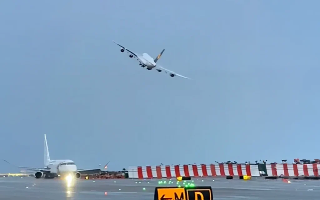 Retiring pilot Christian Pokorski showcased aviation excellence as he performed a breathtaking wave maneuver in his final Airbus A380 flight