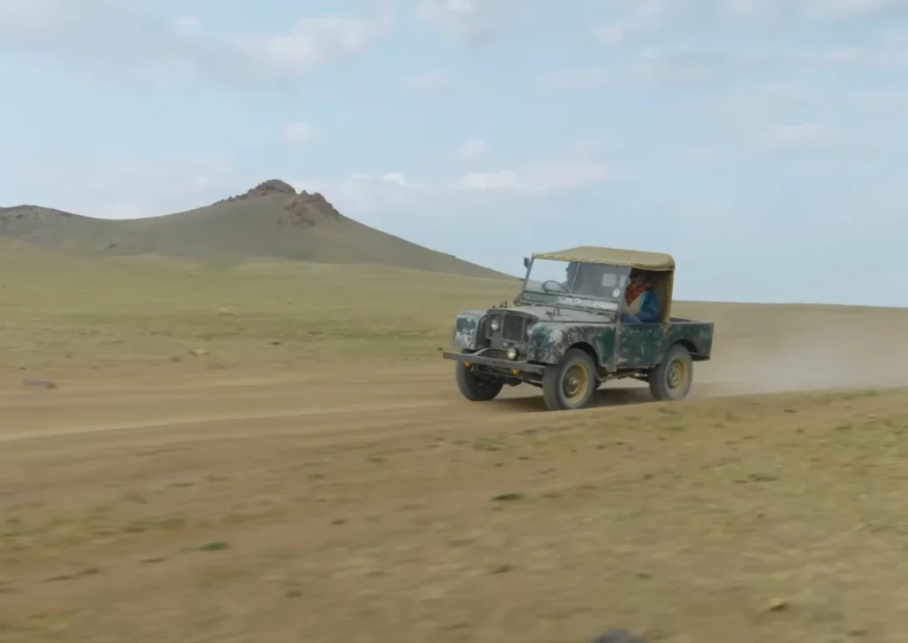 Richard Hammond was given the chance to talk about the very first Land Rover, the one that was driven across Mongolia and the Gobi Desert, which would probably kill most modern vehicles