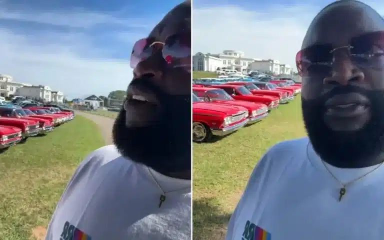 Rick Ross wants us to find a better car collection than his