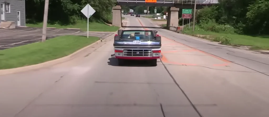 Overturned truck