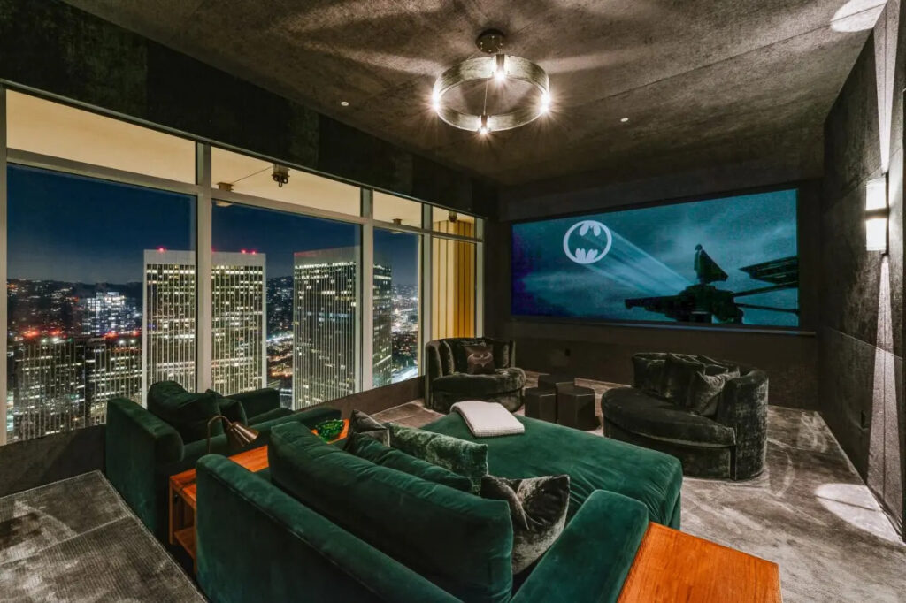 Rihanna's LA penthouse, home theater